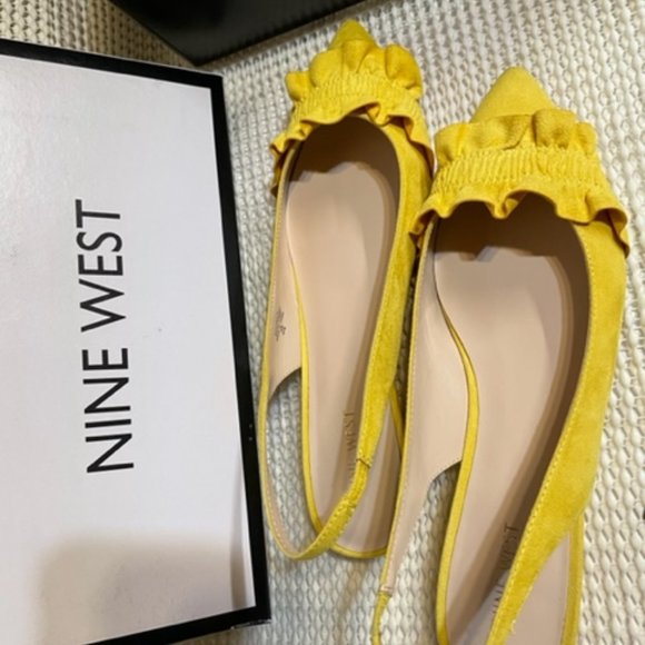 Nine West Shoes - New Nine West SAMANTHA Fabric Slingback Flats Size 10.5